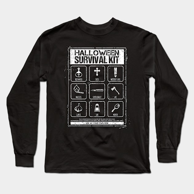 Halloween Survival Kit Long Sleeve T-Shirt by zeno27